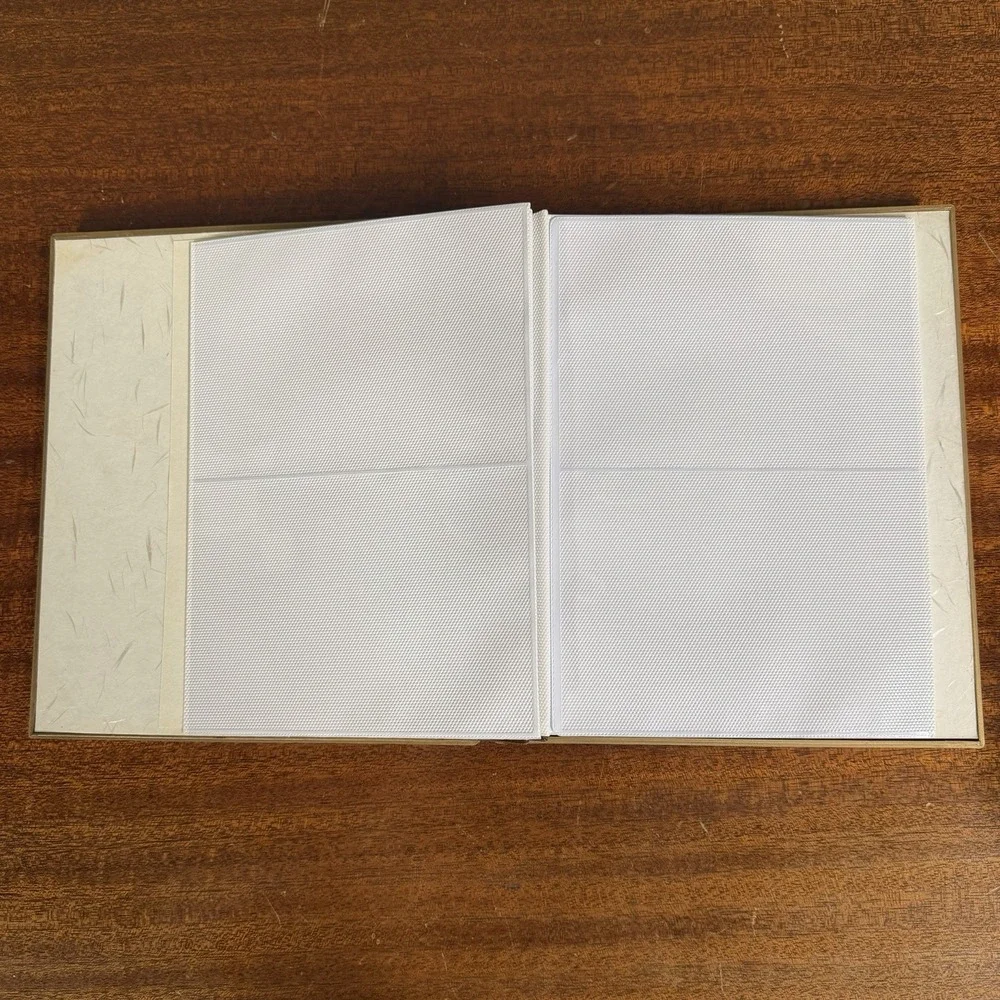 Vintage Otagiri Japan Lacquerware Bird Photo Album Book White Ivory Chickadee